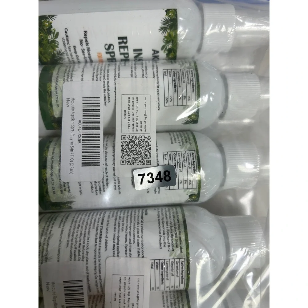 Natural‎ Plant Based Akisect 4oz White 2 Pack Insect Repellent Spray DEET Free